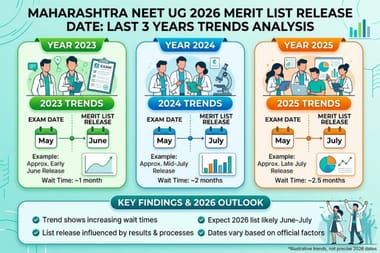Maharashtra NEET UG 2026 Merit List Release Date: Last 3 Years Trends Analysis