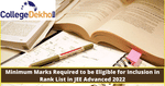Minimum Marks Required to be Eligible for Inclusion in Rank List in JEE Advanced 2022