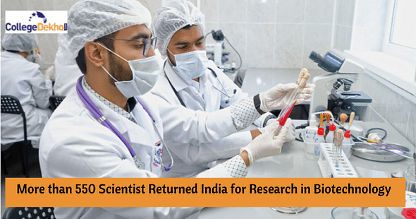 More than 550 Scientist Returned India for Research in Biotechnology