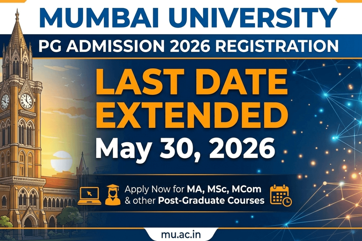 Mumbai University PG Admission 2026 Registration Last Date Extended: Check revised schedule here