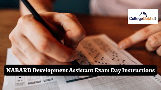 NABARD Development Assistant Exam Day Instructions