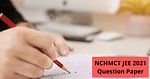 NCHMCT JEE 2021 Question Paper PDF