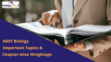 नीट बायोलॉजी टॉपिक वाइज वेटेज 2026 (NEET Biology Topic Wise Weightage 2026)