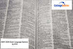 NEET 2025 Exam Language Options by NTA