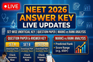 NEET 2026 Answer Key (OUT) LIVE Updates: Marks vs Rank Detailed Analysis; Set Wise Key Unofficial Key