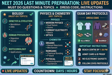 NEET 2026 Last Minute Preparation LIVE Updates