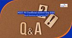 NEET PG Unofficial Answer Key 2025: Recall Questions with Answers PDF