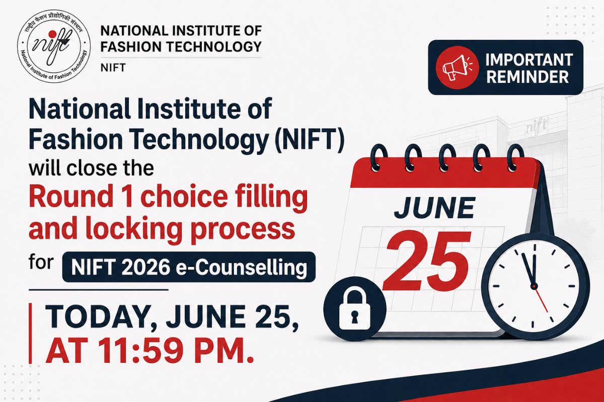 NIFT 2026 Choice Filling Closes Soon: Last Date to Fill Choices; Instructions