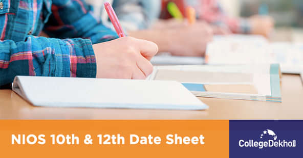 NIOS Class 12 Exam Date Sheet 2022