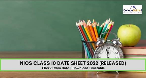NIOS Class 10 Date Sheet 2022