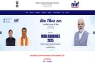 NIRF Ranking 2025 LIVE Updates (OUT): All categories top colleges and universities, full list