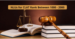 List of NLUs for Admission with CLAT 2026 Rank between 1000 - 2000