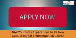 NMIMS Invites Applications to Its New MBA in Digital Transformation Course