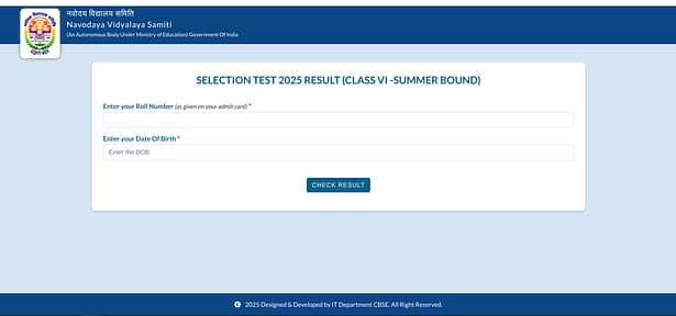 नवोदय रिजल्ट 2026 क्लास 6 (Navodaya Class 6 Result 2026 in Hindi)