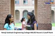 Netaji Subhash Engineering College WBJEE Round 1 Cutoff Rank 2025