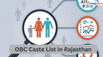 OBC Caste List in Rajasthan