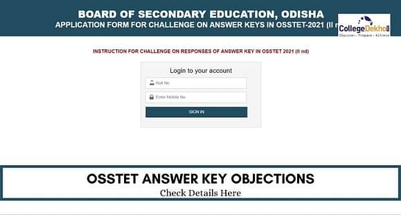 OSSTET 2021 Answer Key Objections