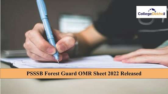 PSSSB Forest Guard OMR Sheet 2022