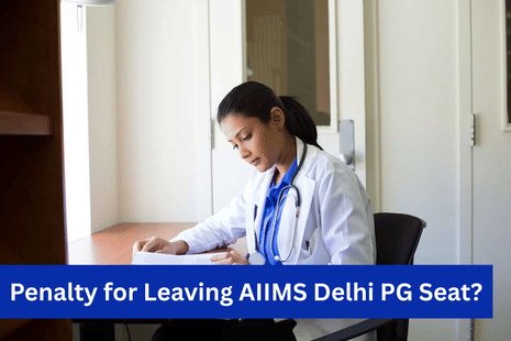 What is the Penalty for Leaving AIIMS Delhi PG Seat?