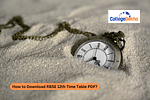 RBSE 12th Time Table 2026 PDF
