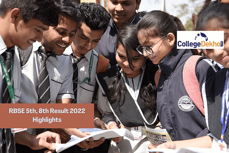 RBSE 5th, 8th Result 2022 Highlights