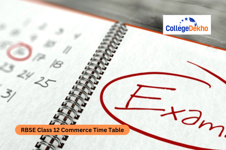 RBSE Class 12 Commerce Time Table 2026