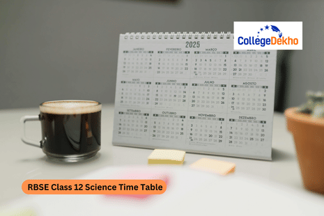 RBSE Class 12 Science Time Table 2026