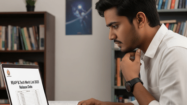 REAP B.Tech Merit List 2025 Release Date