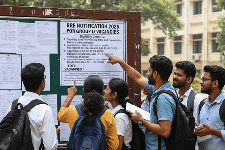 RRB Notification 2026 For Group D Vacancies
