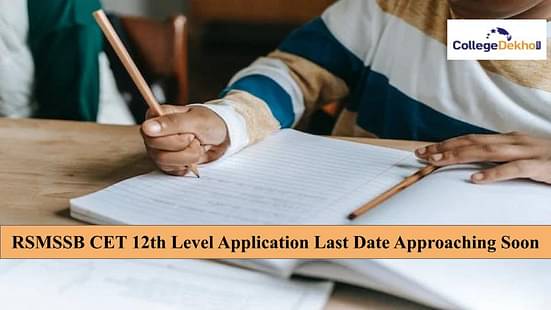 RSMSSB CET 12th Level Application Last Date