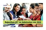 Rajasthan JET 1st Admission List 2022 Live Updates: Seat Allotment Result Out at jetauj2022.com, Download PDF