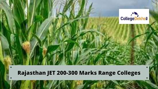 Rajasthan JET 200 to 300 Marks Range Colleges