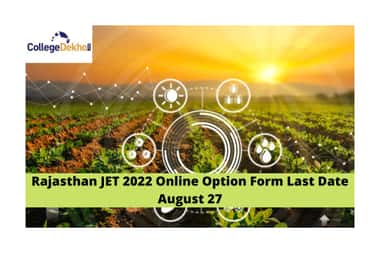 Rajasthan JET 2022 Online Option Form
