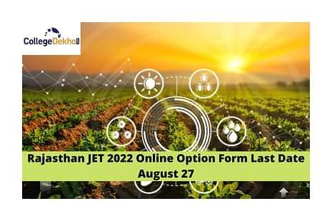 Rajasthan JET 2022 Online Option Form