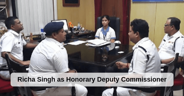 Kolkata ISC Topper Richa Singh Turns Senior Cop for a Day