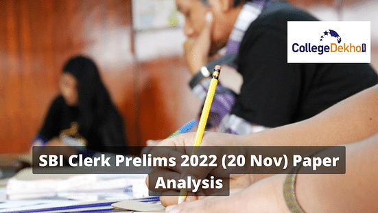 SBI Clerk Prelims 2022 (20 Nov) Paper Analysis