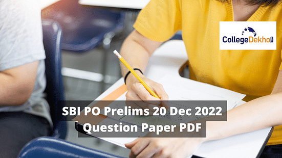 SBI PO Prelims 20 Dec 2022 Question Paper