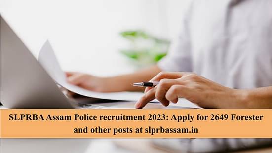 SLPRBA Assam Police recruitment 2023