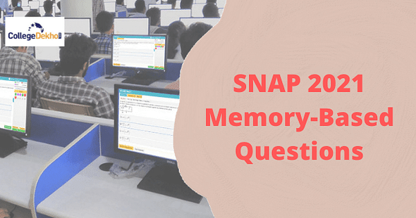 SNAP 2021 (Dec 19) Question Paper (Out) - Download Memory Based Questions