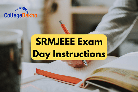 SRMJEEE exam day instructions