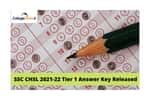 SSC CHSL 2021-22 Tier 1 Answer Key
