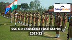 SSC GD Constable Final Marks 2021-22