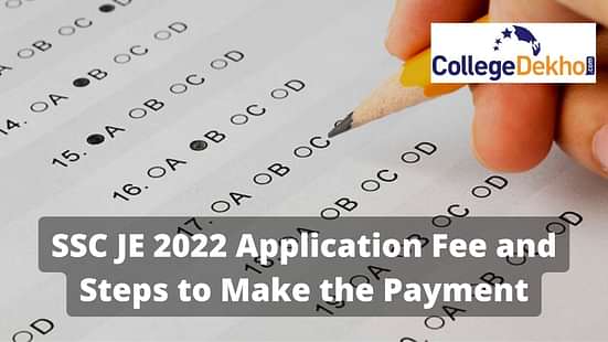 SSC JE 2022 Application Fee