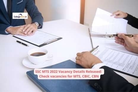 SSC MTS 2022 Vacancy Details Released: Check vacancies for MTS, CBIC, CBN