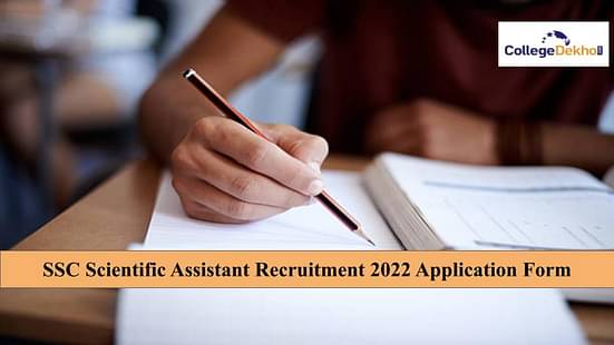 SSC Scientific Assistant Recruitment 2022 Application Form