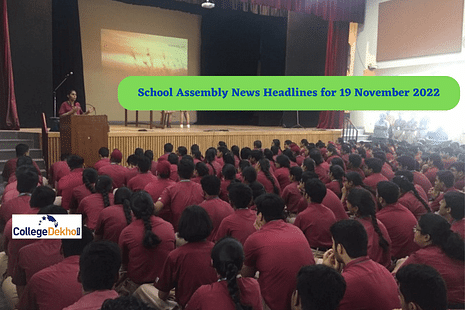 School Assembly News Headlines for 19 November 2022