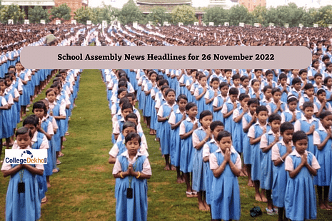 School Assembly News Headlines for 26 November 2022