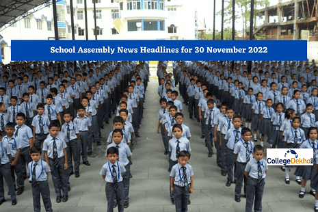 School Assembly News Headlines for 30 November 2022
