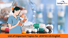 List of Important Topics for JENPAS UG English 2024