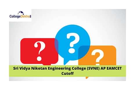 Sri Vidya Niketan Engineering College (SVNE) AP EAMCET Cutoff